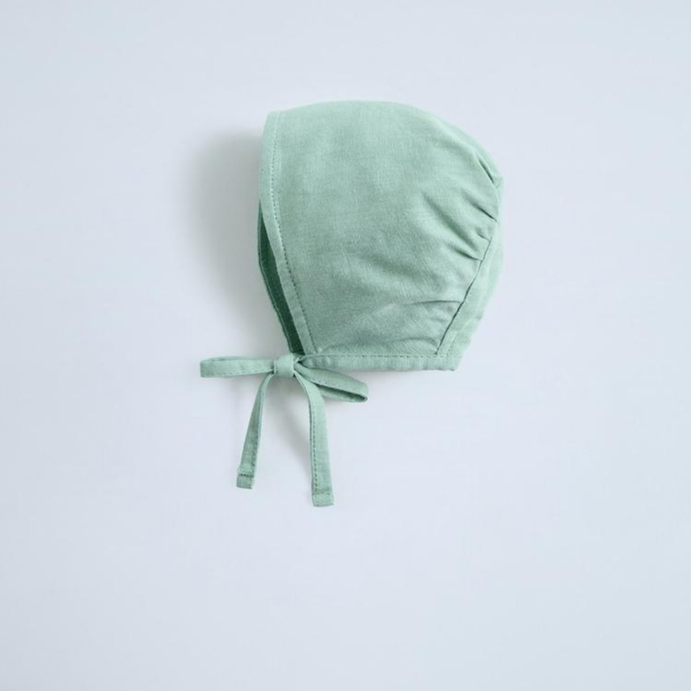 ZARA BABY LINEN COTTON BONNET